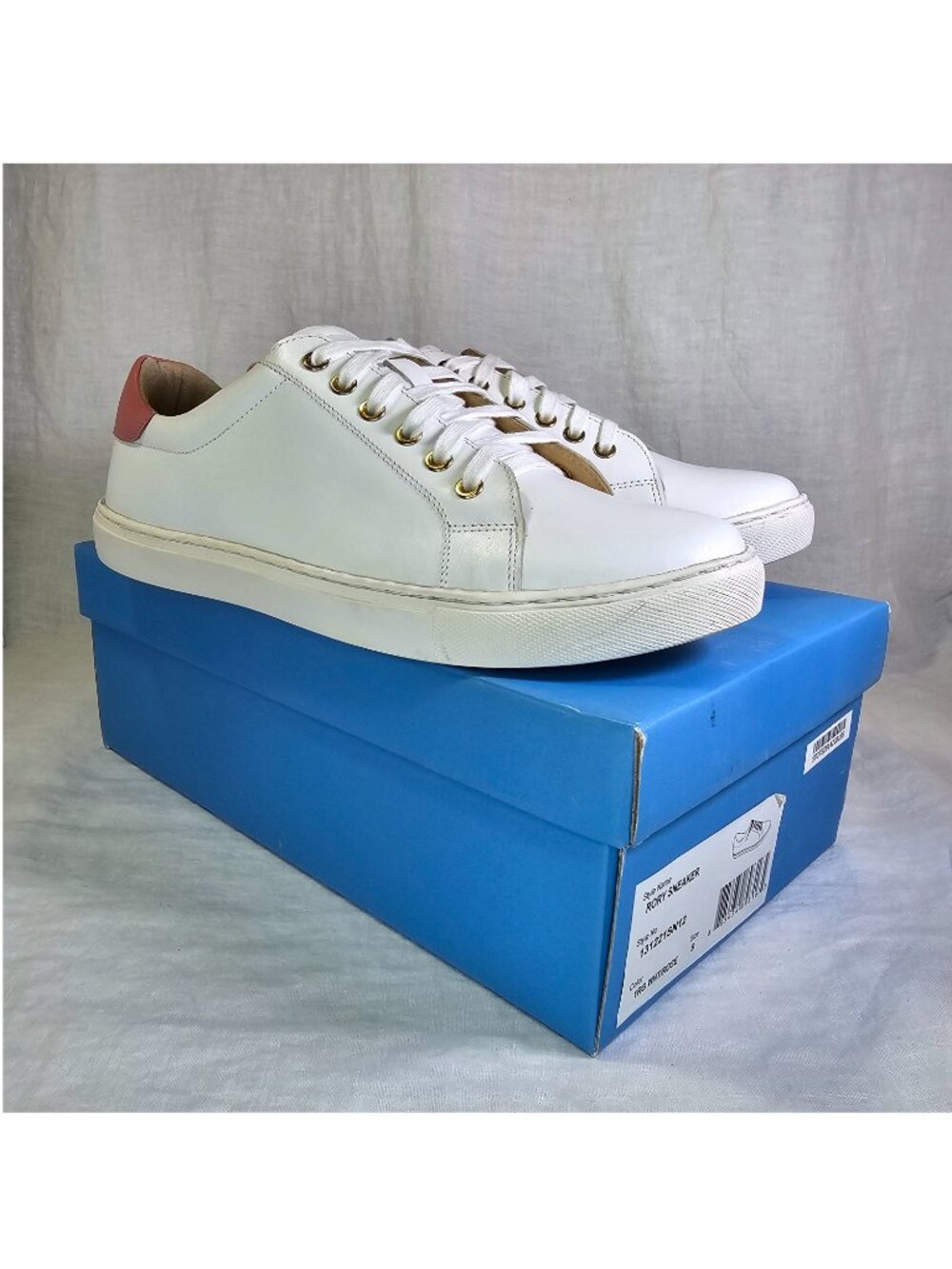Jack Rogers Rory Leather Sneaker 9 White Rose